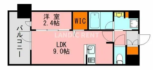 LANDIC Y138【4階】の間取り