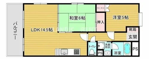リファレンス箱崎【14階】の間取り