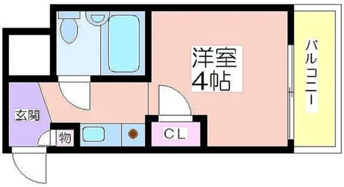 グランビルド平林【2E号室】の間取り