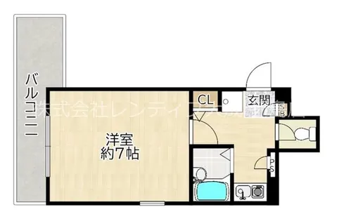大阪府大阪市都島区高倉町2丁目【マンション】の間取り