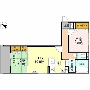 ヴェルデ天城【3階】の間取り