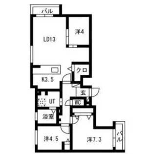 仮)カームヒルズ西岡【5階】の間取り