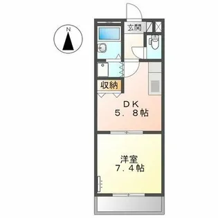 サンヒルズマキノ【2階】の間取り