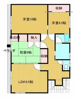 山谷マンション【2F号室】の間取り