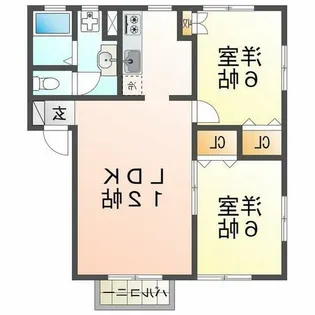 エクセル北川【2階】の間取り