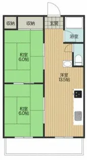 石田ビル【402号室】の間取り