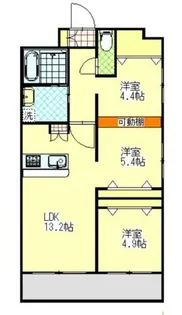 福岡県大野城市白木原1丁目【マンション】の間取り