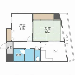 サニーハイツ金田【5階】の間取り