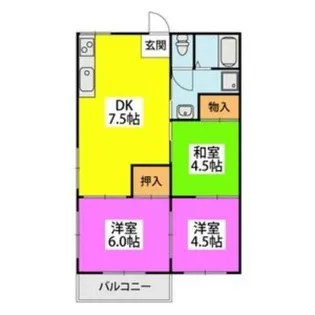 福岡県福岡市東区和白東3丁目【アパート】の間取り