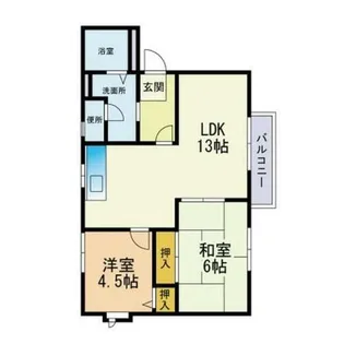 福岡県福岡市東区美和台5丁目【アパート】の間取り
