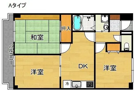パークアベニュー 中井【2階】の間取り