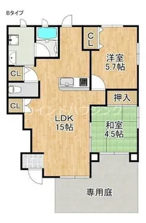 アンシャンテ・シェソワ【1階】の間取り