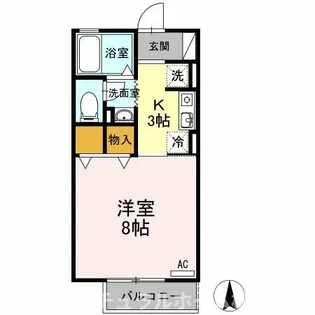 パークハウス南牛川【1階】の間取り