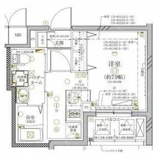 ディアレイシャス金山【9階】の間取り
