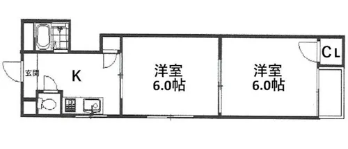 ジョイフルミサキ【2階】の間取り