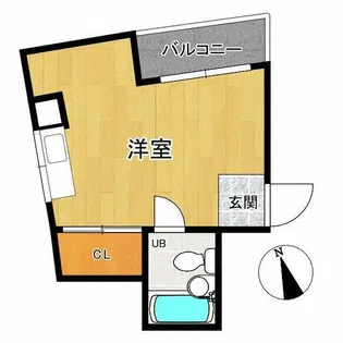 エレガンスコーポ南田辺【3階】の間取り