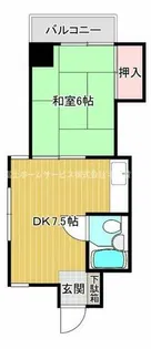 プラザウミタ【3階】の間取り