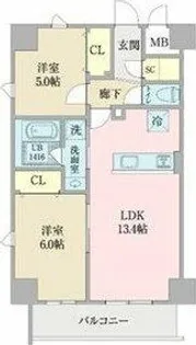 プロシード白壁【7階】の間取り