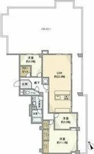 三旺マンション南明【5階】の間取り
