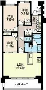 プライムメゾン富士見台【4階】の間取り