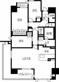 ローレルコート星ヶ丘元町【3階】の間取り