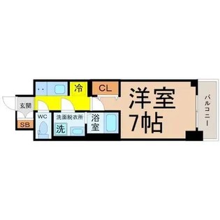 S-RESIDENCE名駅NorthⅡ【7階】の間取り