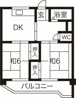 キリン堂ビル【2階】の間取り