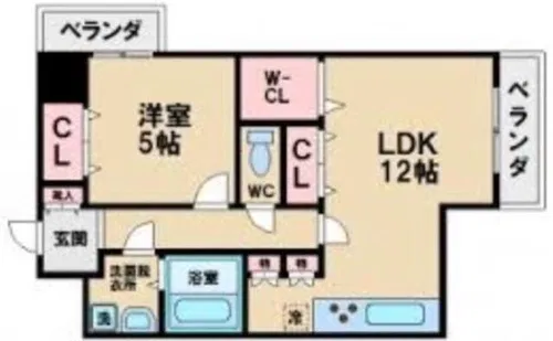 Sパレス天王寺(エスパレステンノウジ)【4階】の間取り