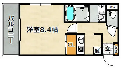 ラフィーネ神戸【703号室】の間取り