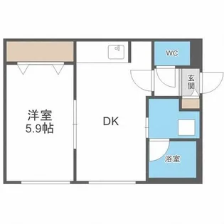 ラピスラズリ平岸【2階】の間取り