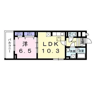 大阪府茨木市大池1丁目【アパート】の間取り