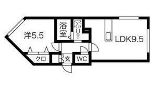 GRAND MOON宮の沢【1階】の間取り