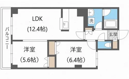 コンフォリア北三条【3階】の間取り