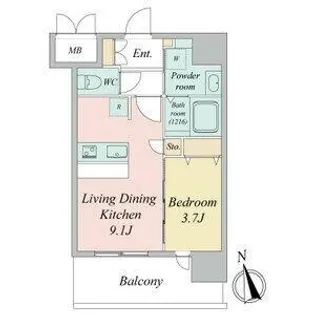 愛知県名古屋市中区門前町【マンション】の間取り