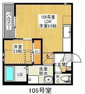 Grandtic Luce志賀本通【1階】の間取り