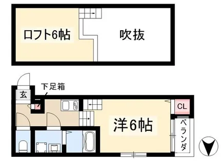 NEVERSUMMER小幡【1階】の間取り
