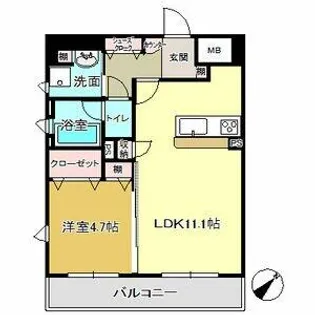 La casa alba due【303号室】の間取り