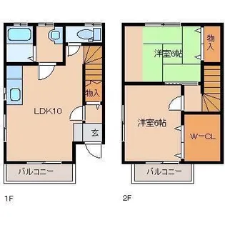 ウッドベル須川【107号室】の間取り