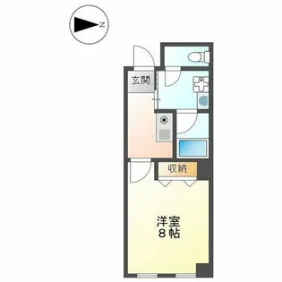 サンホワイト萩野通【202号室】の間取り