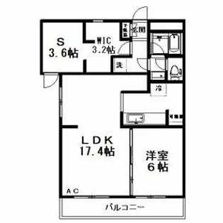 マンションヒルトップ【3階】の間取り