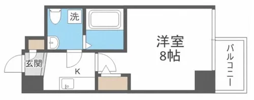 1Kの間取り画像