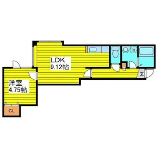 エーグル【3階】の間取り