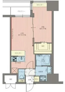 1LDKの間取り画像