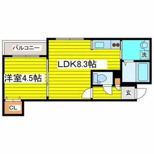 HOPE N8/E8【3階】の間取り