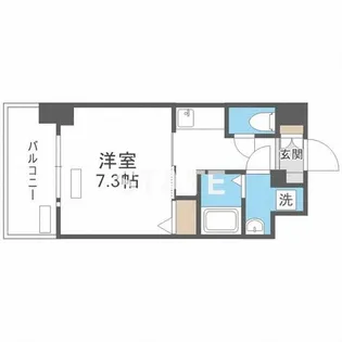 ワールドアイ大阪ドームシティ【7階】の間取り