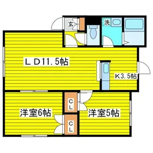 ノース33【1階】の間取り
