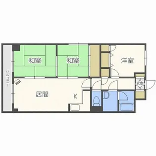 ブリストル【4階】の間取り