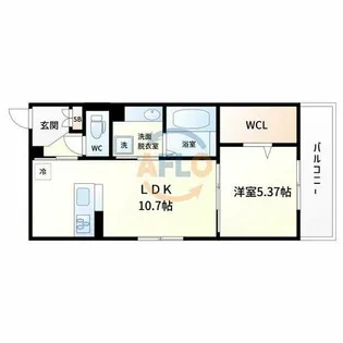 WEST GARDEN HILLS【1階】の間取り