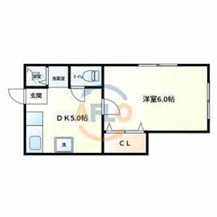 五條ハイツ【3階】の間取り