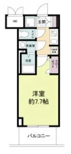 1Kの間取り画像